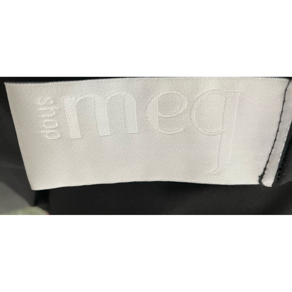 Meg Shop Black Stretch Jersey Knit V Neck Dress Lagenlook Travel Comfort Large - Picture 5 of 5